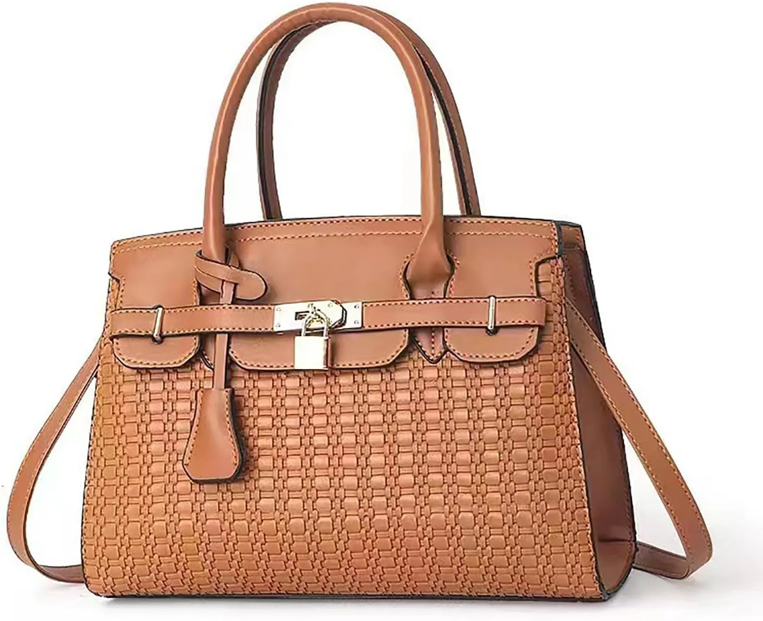 PORT&LOTUS Womens Top-handle Leather Handbags Totes Purses for Women Satchel Shoulder Bag for Ladies