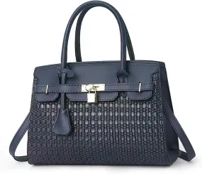 PORT&LOTUS Womens Top-handle Leather Handbags Totes Purses for Women Satchel Shoulder Bag for Ladies