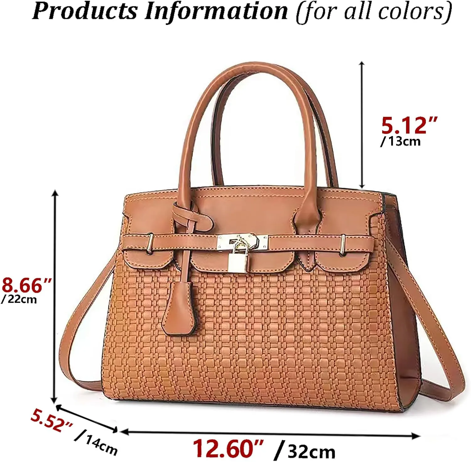 PORT&LOTUS Womens Top-handle Leather Handbags Totes Purses for Women Satchel Shoulder Bag for Ladies