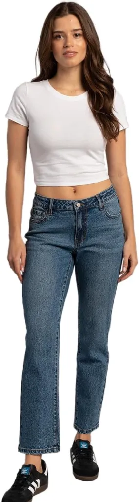 Rsq Womens Low Rise Straight Jeans