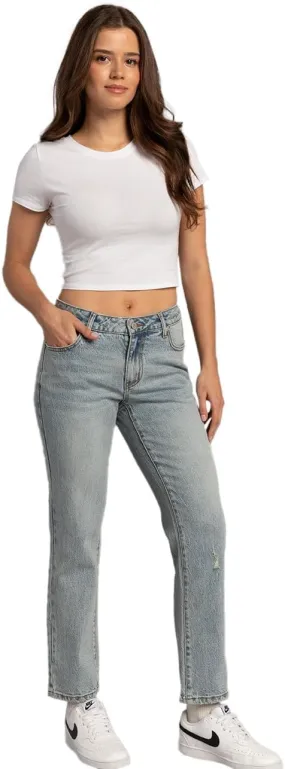 Rsq Womens Low Rise Straight Jeans