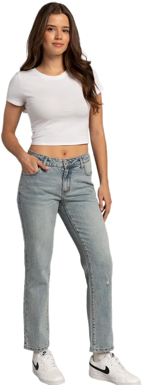Rsq Womens Low Rise Straight Jeans