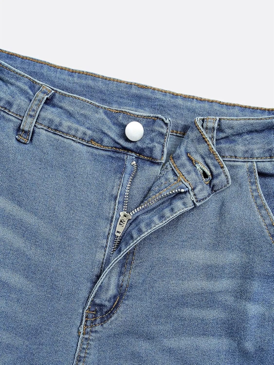 Skinny Cargo Pants Women High Waisted Jeans Stretch Fashion Casual with Flaps 6 Pockets