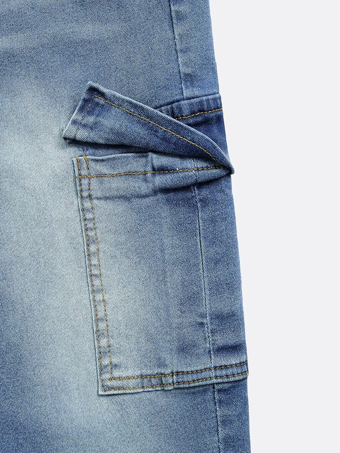 Skinny Cargo Pants Women High Waisted Jeans Stretch Fashion Casual with Flaps 6 Pockets