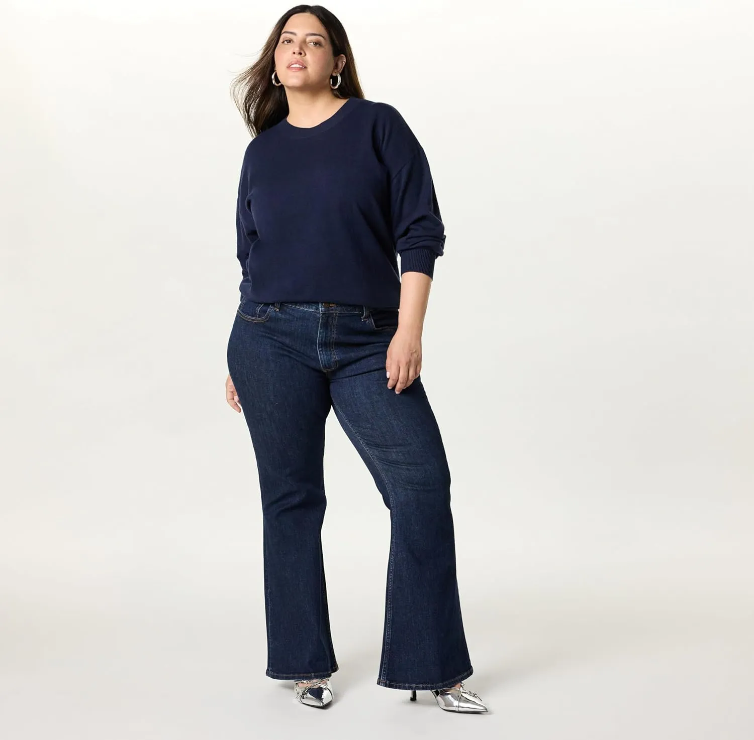 The Drop Women's Alyona Slim Flare Jean