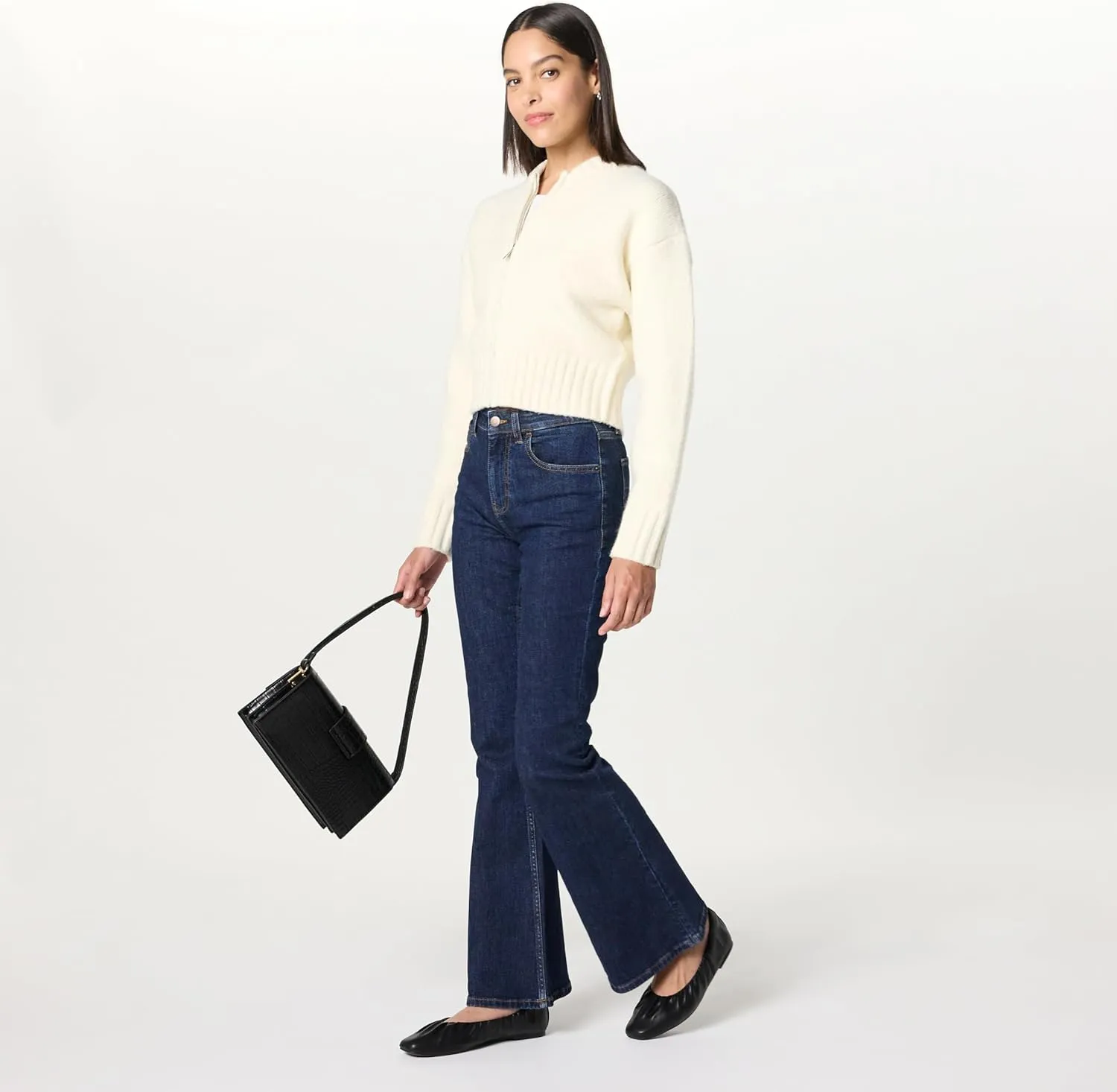 The Drop Women's Alyona Slim Flare Jean