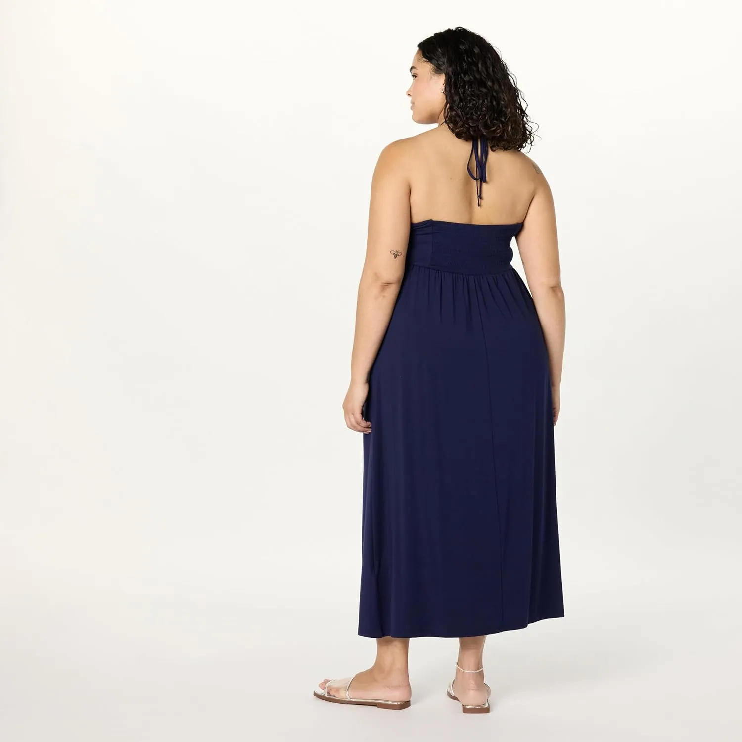 The Drop Women's Kapri Gathered Halter Dress
