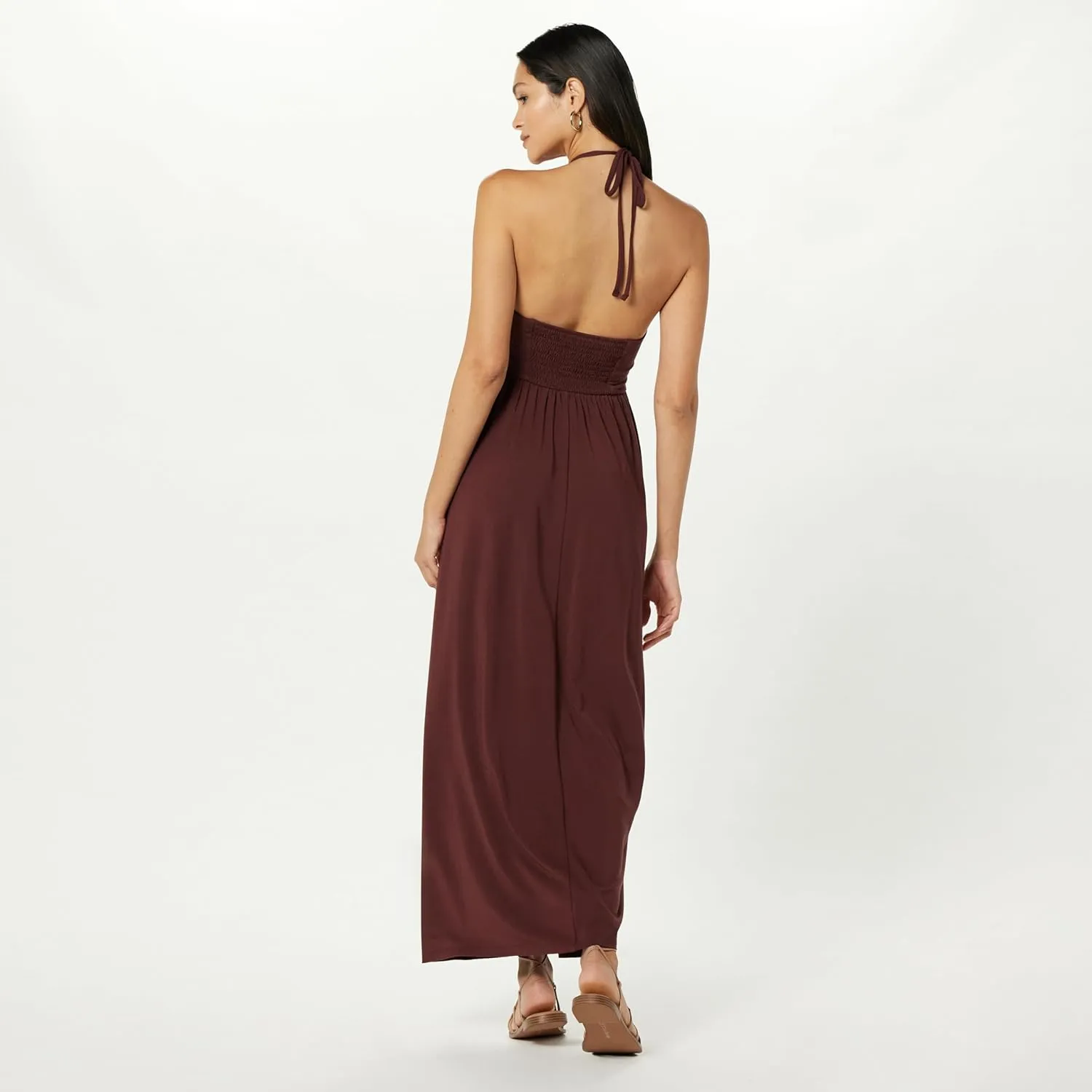 The Drop Women's Kapri Gathered Halter Dress