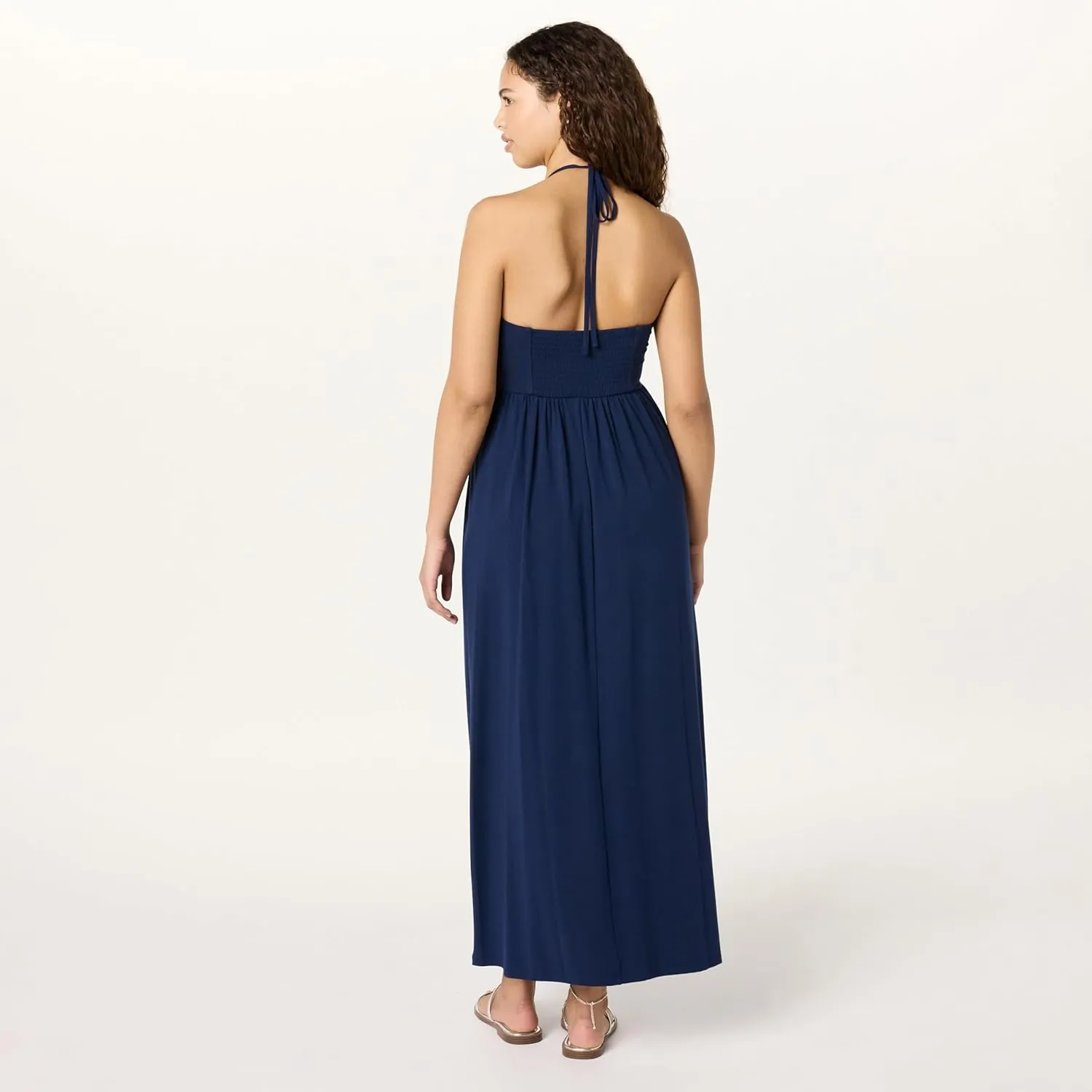 The Drop Women's Kapri Gathered Halter Dress