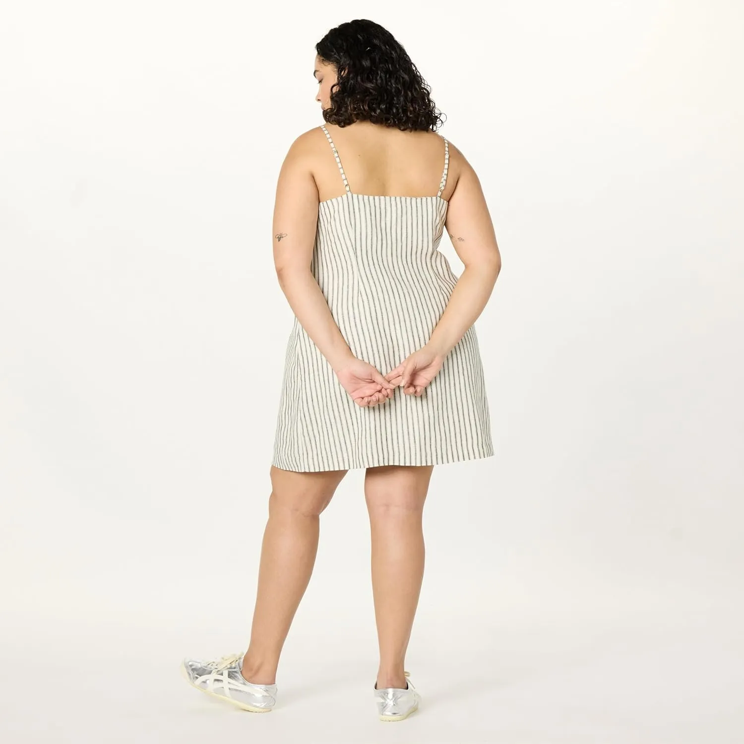 The Drop Women's Seville Linen Mini Shift Dress
