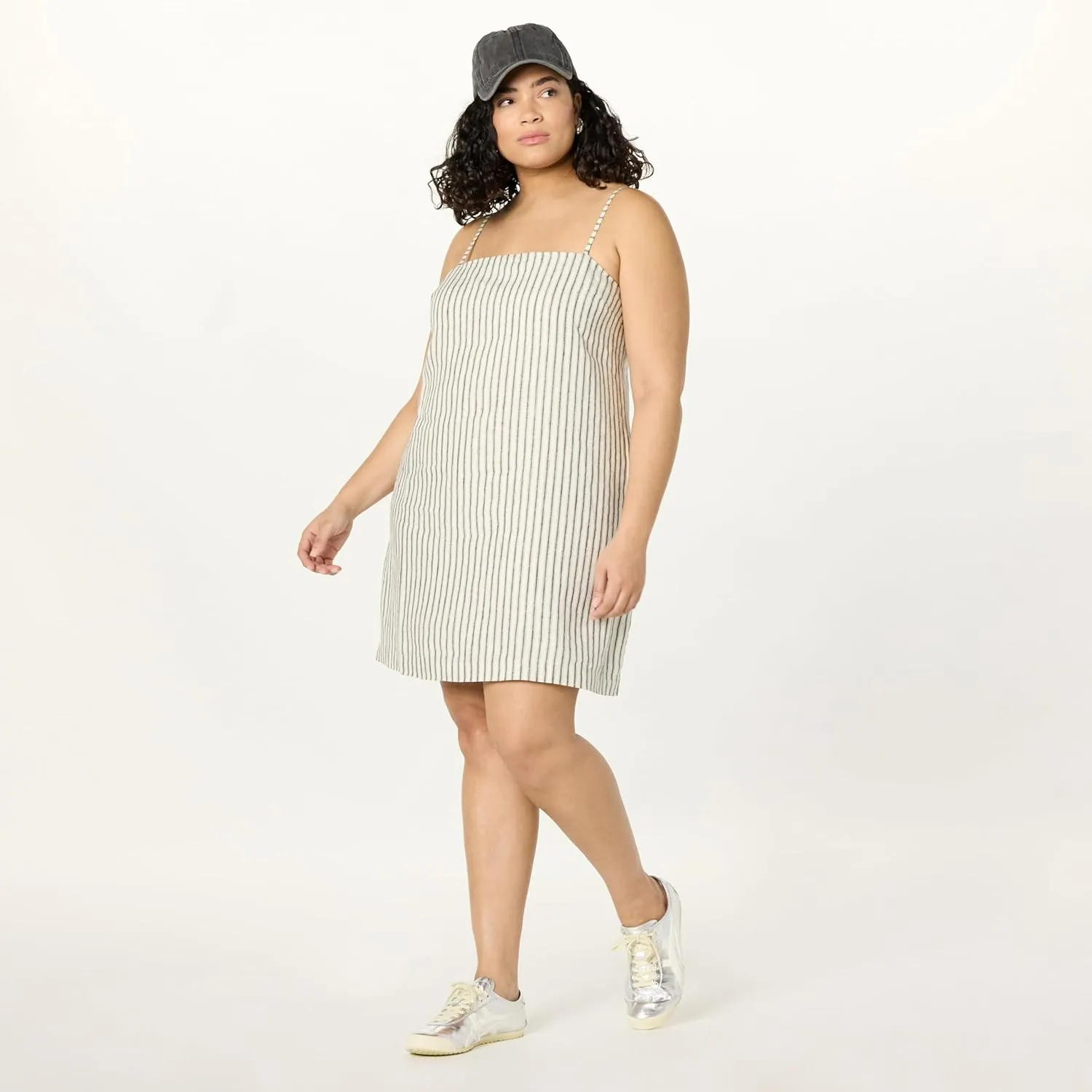 The Drop Women's Seville Linen Mini Shift Dress