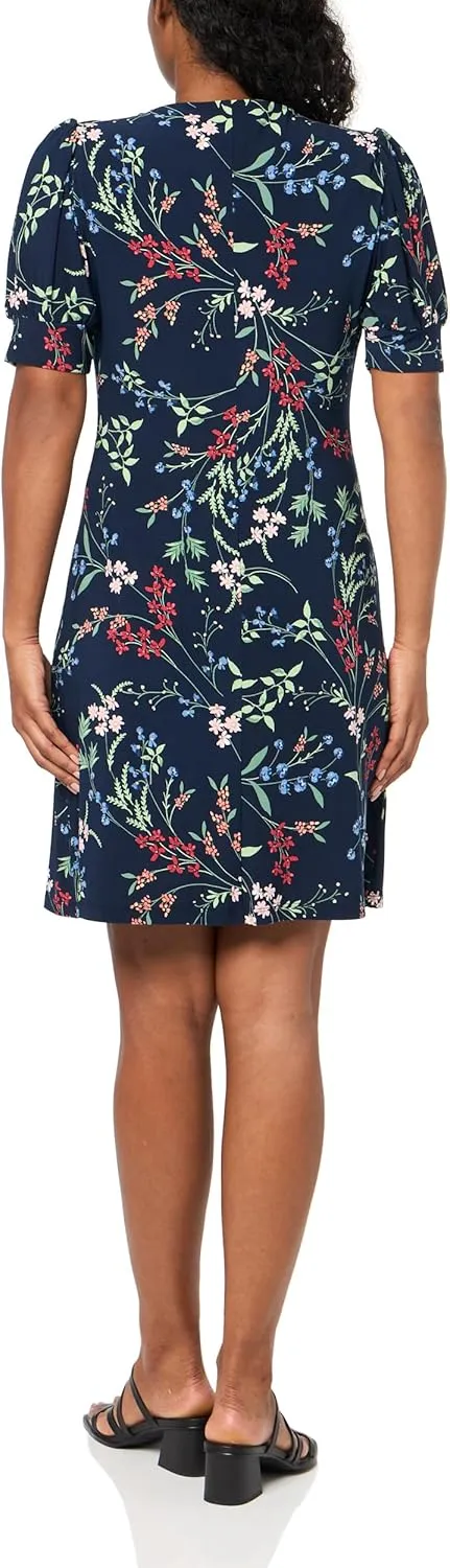 Tommy Hilfiger Women's Puff Sleeve Beach Blossom Dress