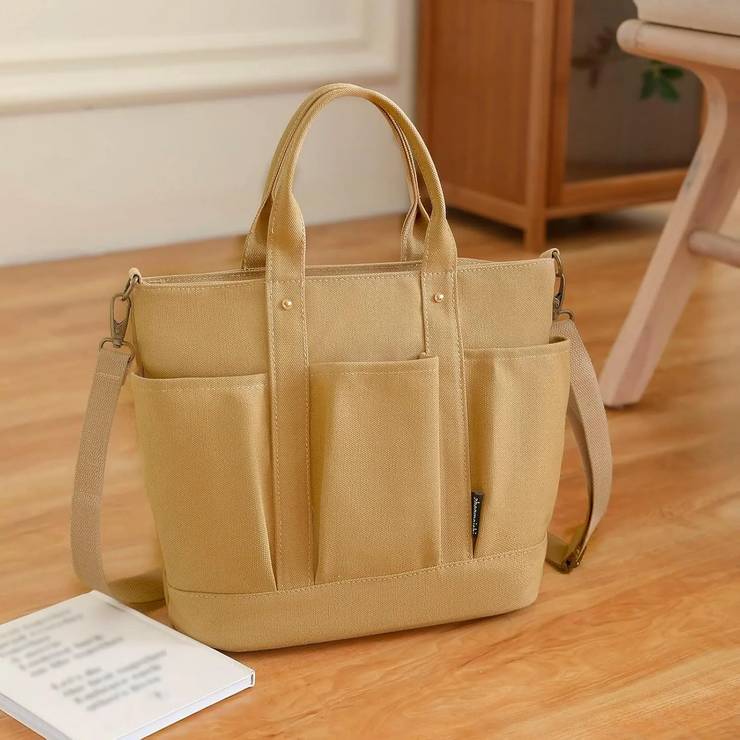 Travel Crossbody Bags for Women Purse Crossbody Bags with Pockets Top Handle Shoulder Handbags Cute Spring Purse(Brown)