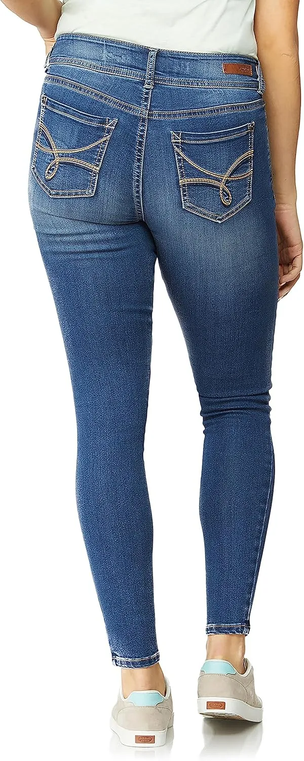 WallFlower Women's Ultra Fit Mid-Rise Insta Soft Denim Juniors Jeans (Also Available in Plus Sizes)