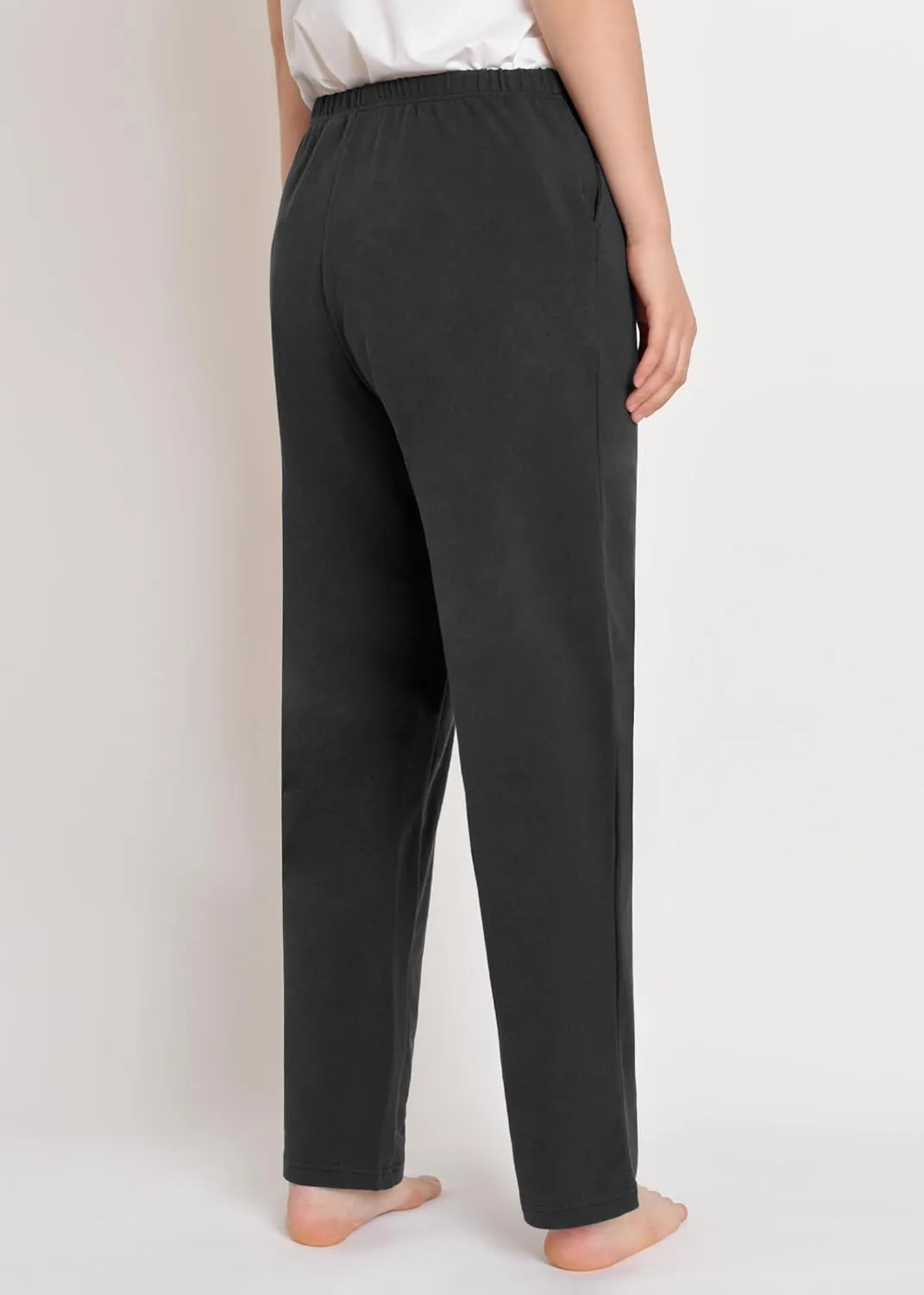 Weintee Women's Petite Cotton Pants with Pockets