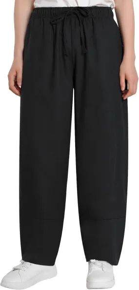 Weintee Women's Petite Linen Pants Barrel Leg
