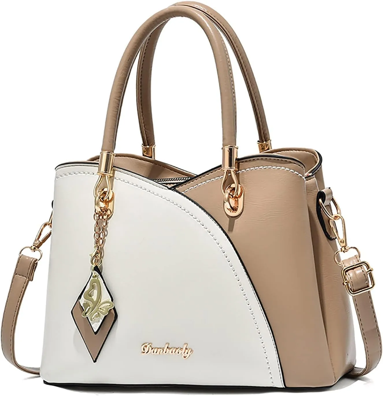 Women Handbag Large Capacity Plaid Contrast Color Middle One Shoulder Messenger Bag Bag Charms for Bags