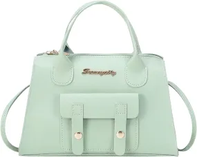 Women Messenger Bag Fashion New Pattern Solid Simple Handbag Shoulder Bags Purpose High Capacity (Green, One Size)
