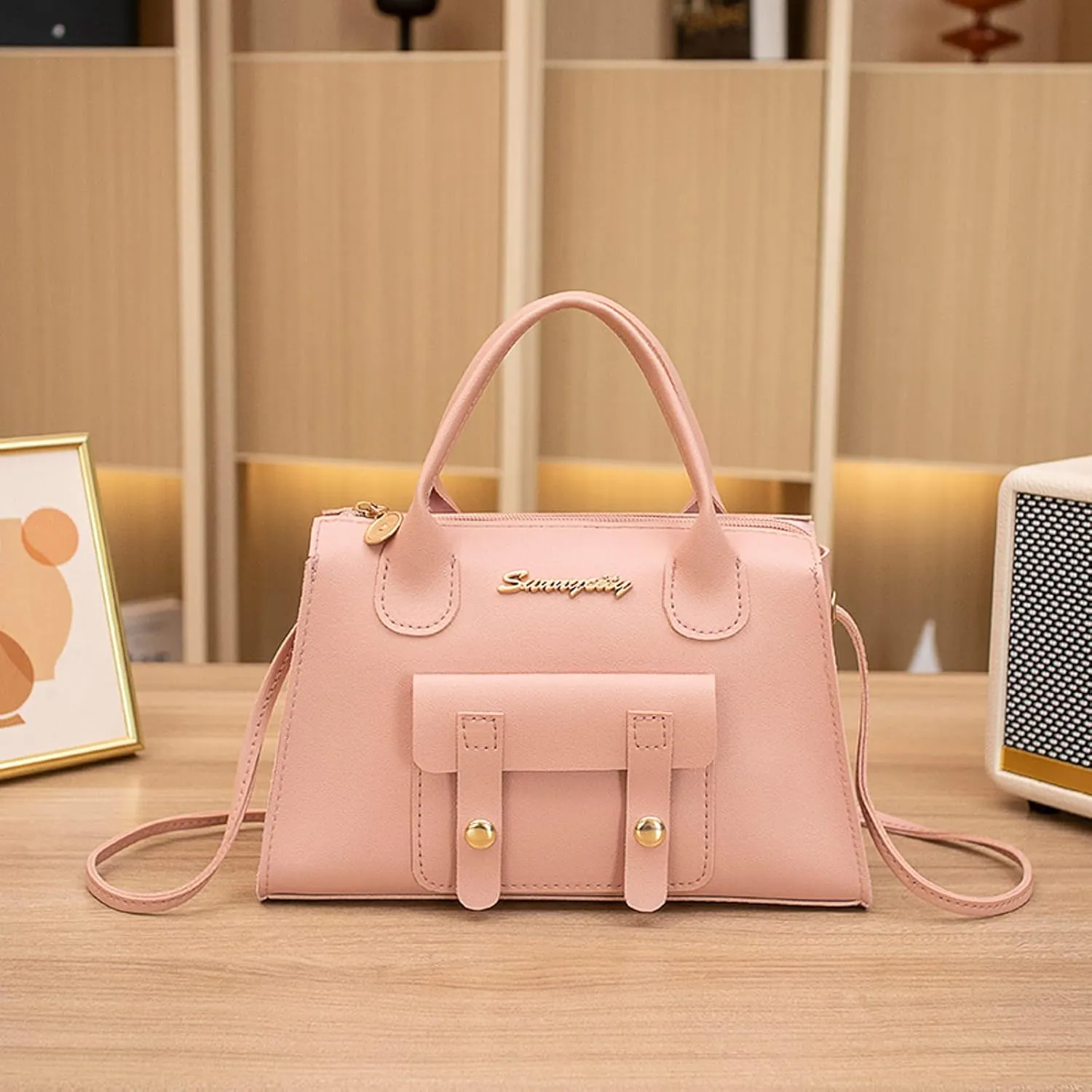 Women Messenger Bag Fashion New Pattern Solid Simple Handbag Shoulder Bags Purpose High Capacity Zipper Bags (One Size)