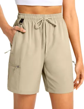 Women's 7'' Hiking Cargo Shorts Quick Dry Lightweight Summer Shorts for Women Athletic Golf