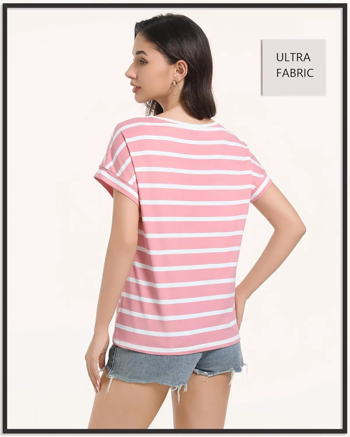 Women's Casual Striped Spring Summer Tank Tops Crew Neck Sleeveless Shirts Loose Basic Trendy Fashion Clothes