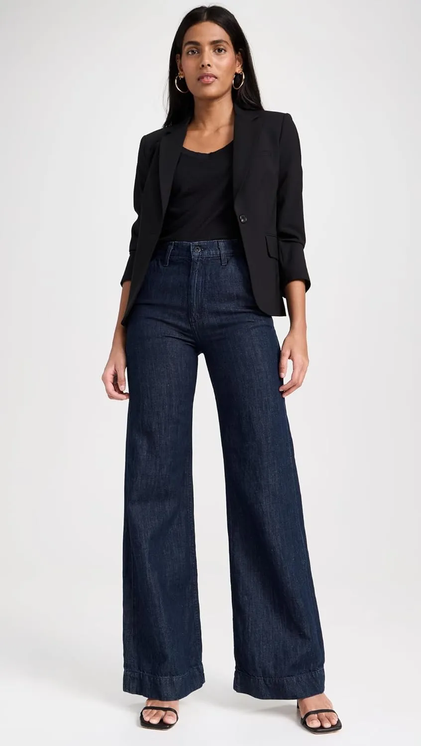 Women's Denim Trousers Indigo Linen