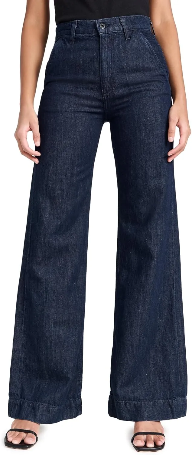 Women's Denim Trousers Indigo Linen