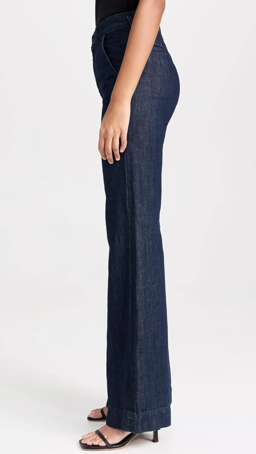 Women's Denim Trousers Indigo Linen