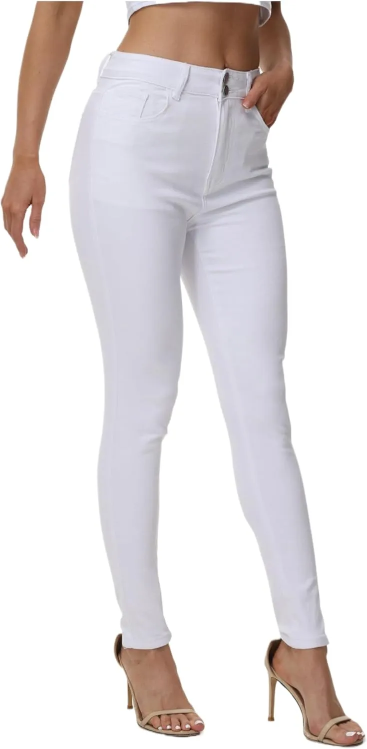 Women??s High Waisted Skinny Stretchy Denim Pants Curvy Jeggings Butt Lifting Jeans