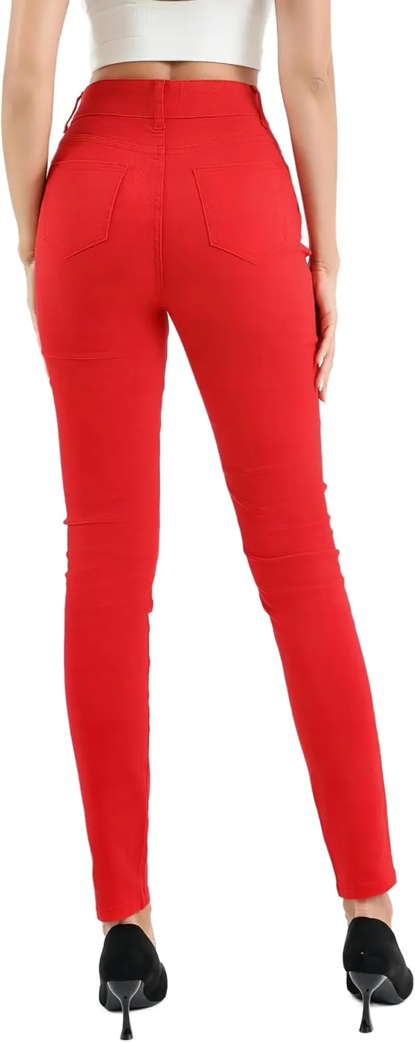 Women??s High Waisted Skinny Stretchy Denim Pants Curvy Jeggings Butt Lifting Jeans