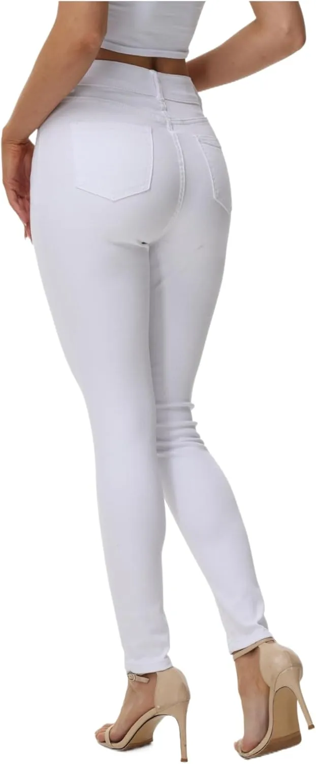 Women??s High Waisted Skinny Stretchy Denim Pants Curvy Jeggings Butt Lifting Jeans