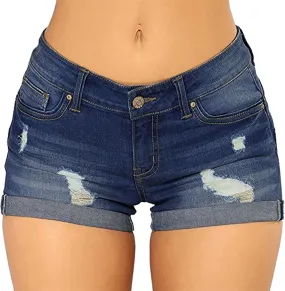 Women's Jean Shorts Women's Ripped High Waisted Denim Shorts Stretchy Jean Shorts Womens Denim Shorts