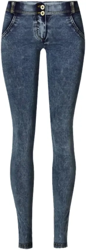 Women's Low Rise Push Up Jeans