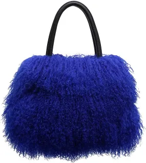 Women's Mongolian Lamb Handbag Ladies Winter Shoulder Tote Bags Girls