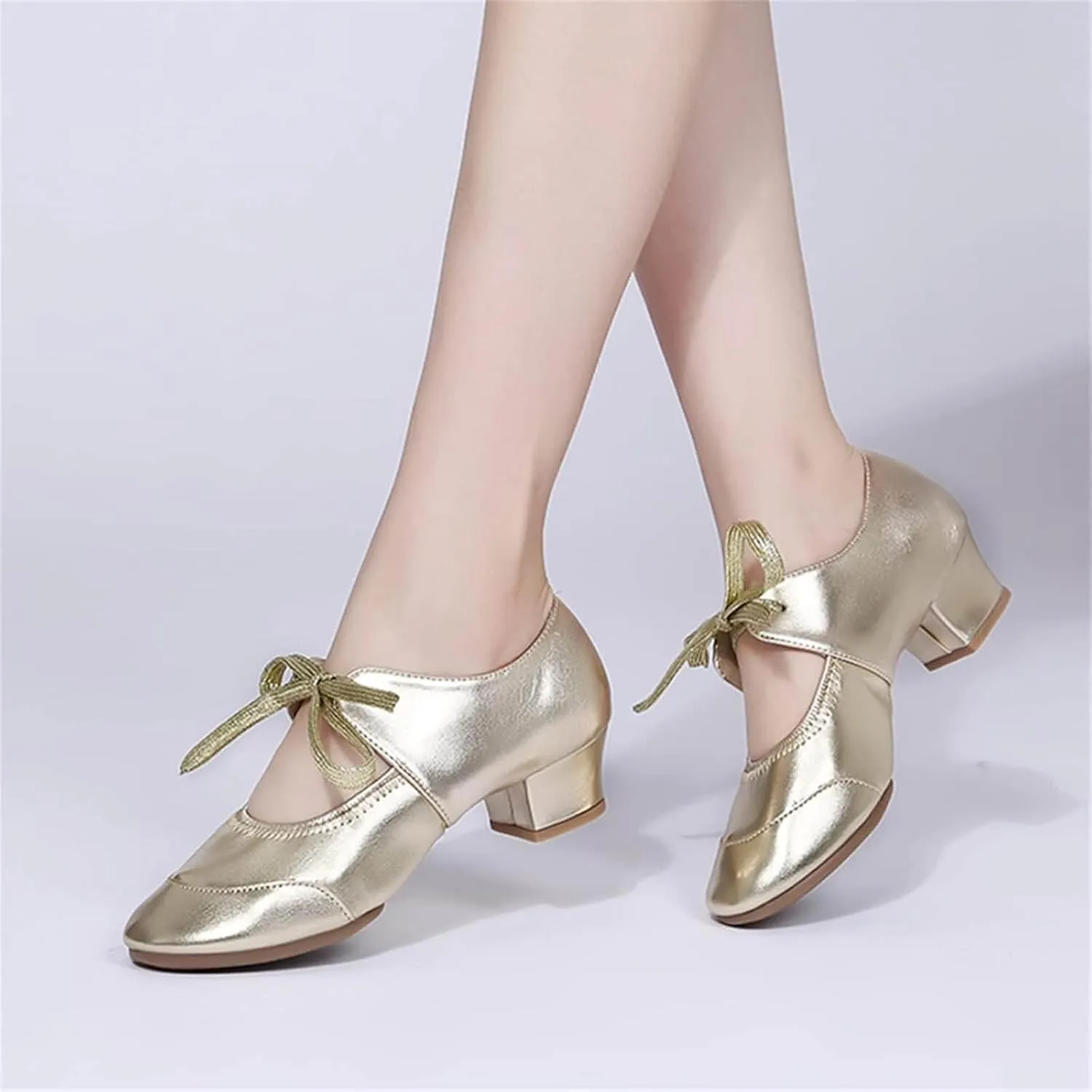 Womens Sandals 2025 Ankle Strap Leather Close-Toe Sandals Lace Up Sandal Dance Shoe Womens Chunky Block Heels Sandals