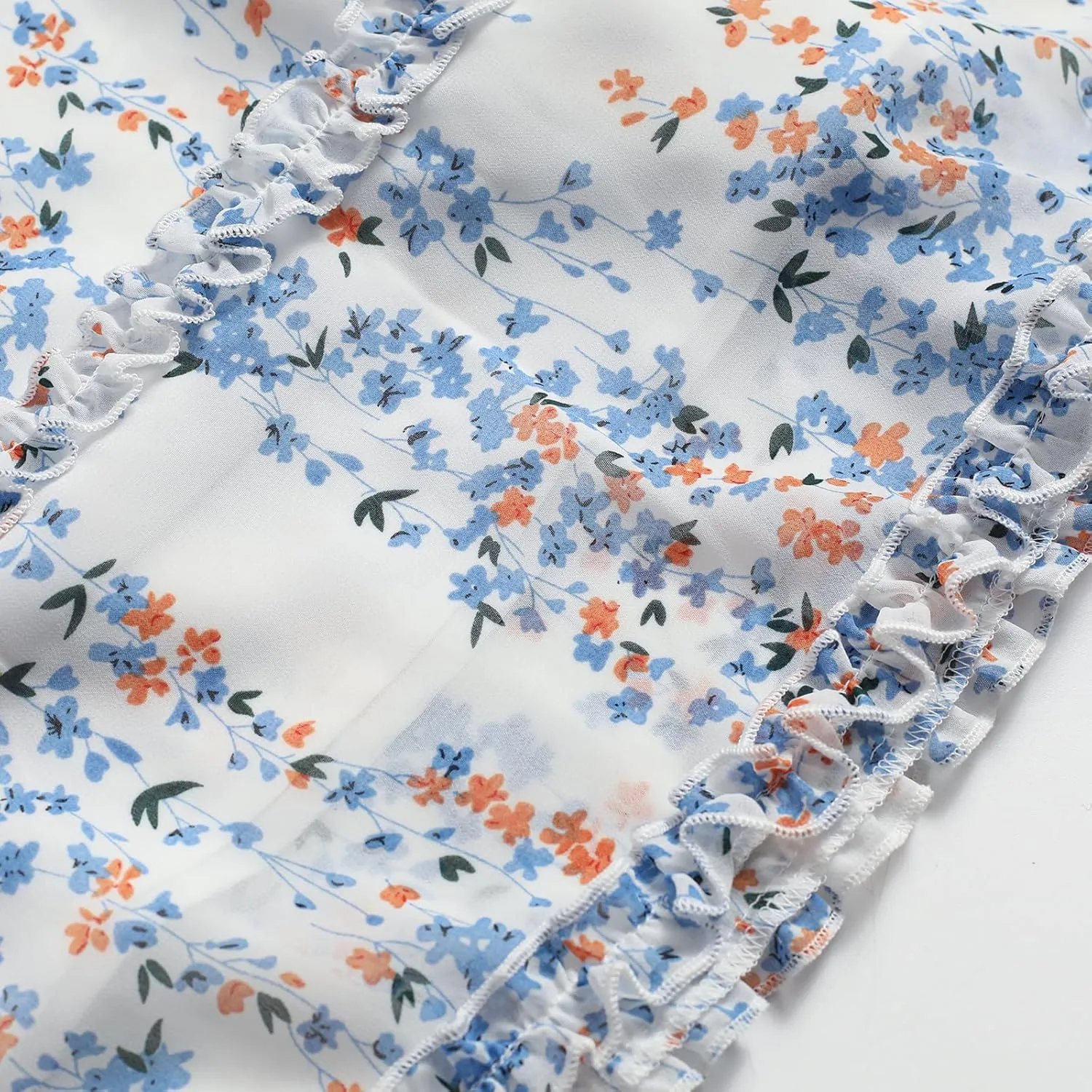 Women's Short Sleeve V Neck Print Mini Dress