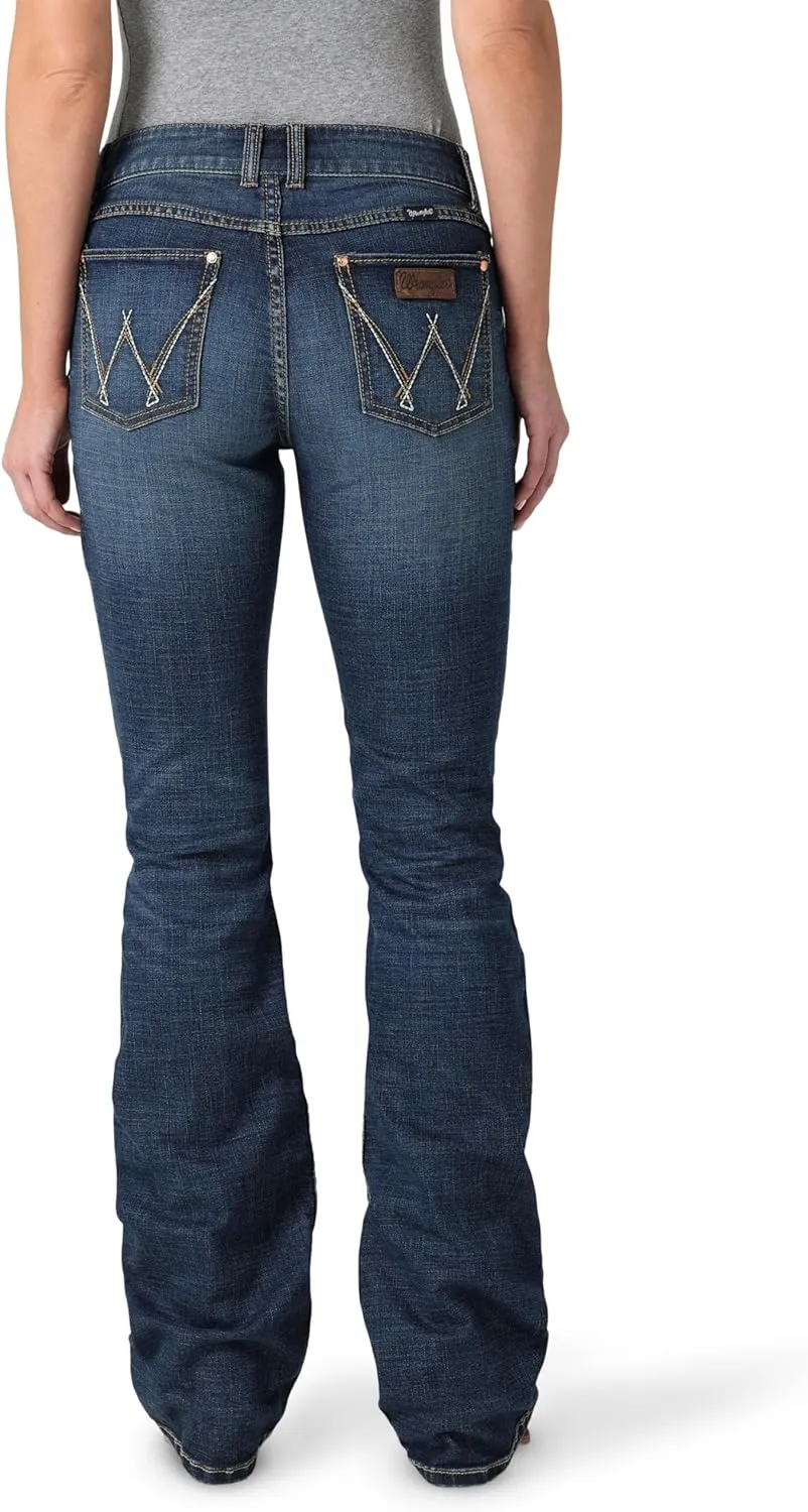 Wrangler Women's Willow Mid Rise Performance Waist Boot Cut Ultimate Riding Jean