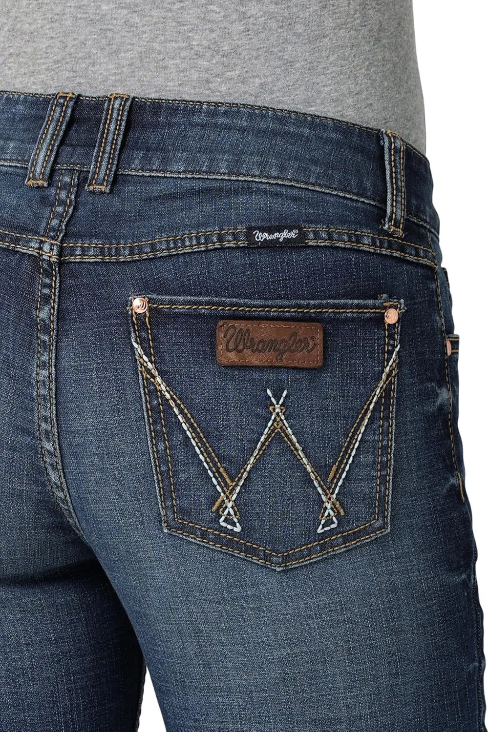 Wrangler Women's Willow Mid Rise Performance Waist Boot Cut Ultimate Riding Jean
