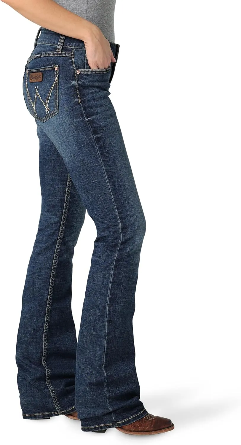 Wrangler Women's Willow Mid Rise Performance Waist Boot Cut Ultimate Riding Jean