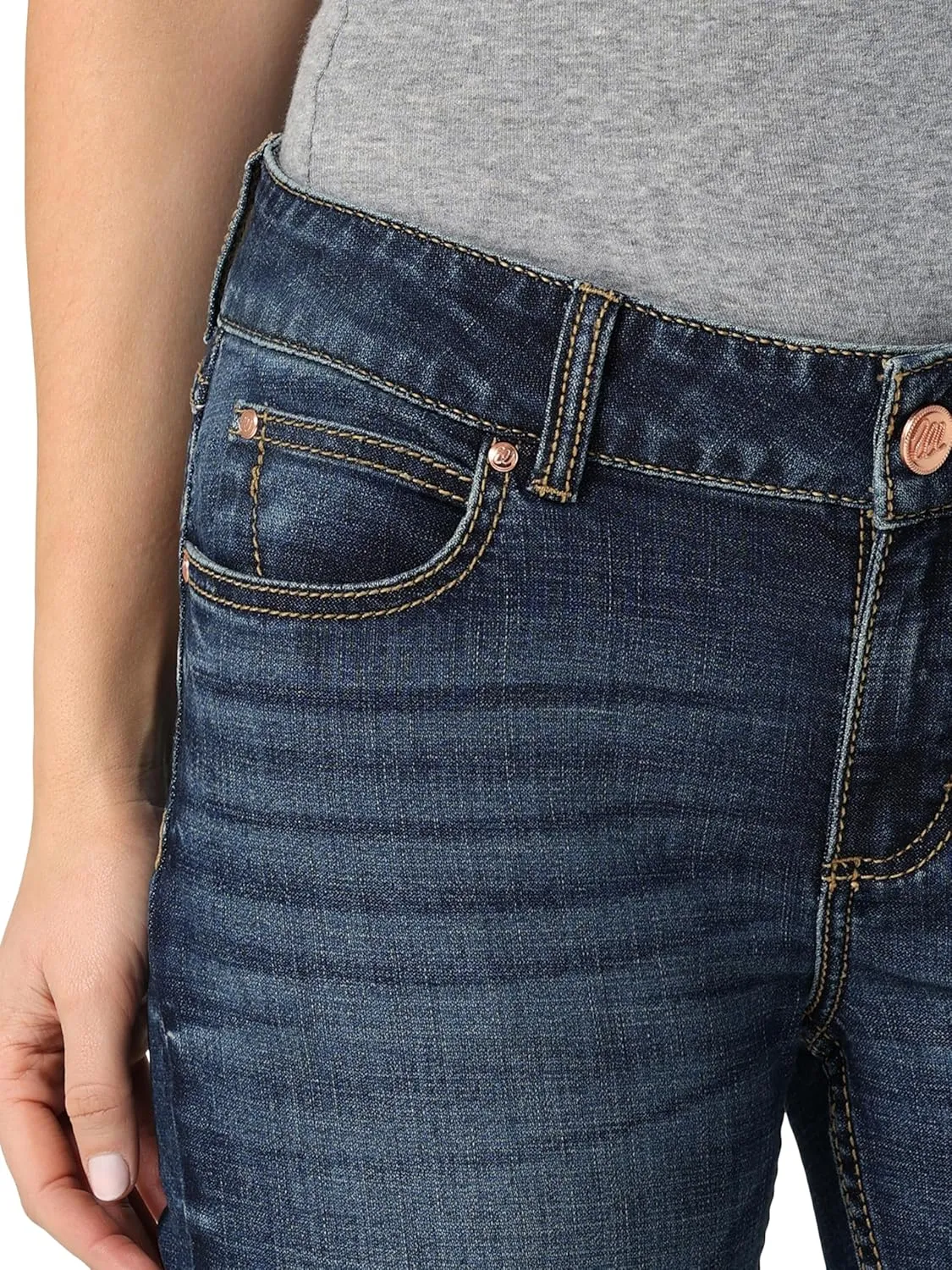 Wrangler Women's Willow Mid Rise Performance Waist Boot Cut Ultimate Riding Jean