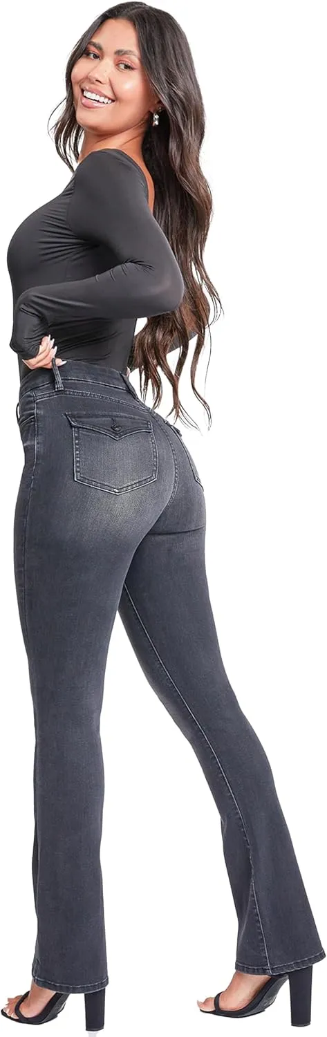 YMI Women's Curvy Fit Ultra High Rise Bootcut Jeans